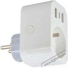 IMMAX NEO LITE Smart beltéri konnektor, E típus, 2× USB, 1× USB C , WiFi Háztartás / Otthon / Kültér - Okos otthon - Okos konnektor - 522122