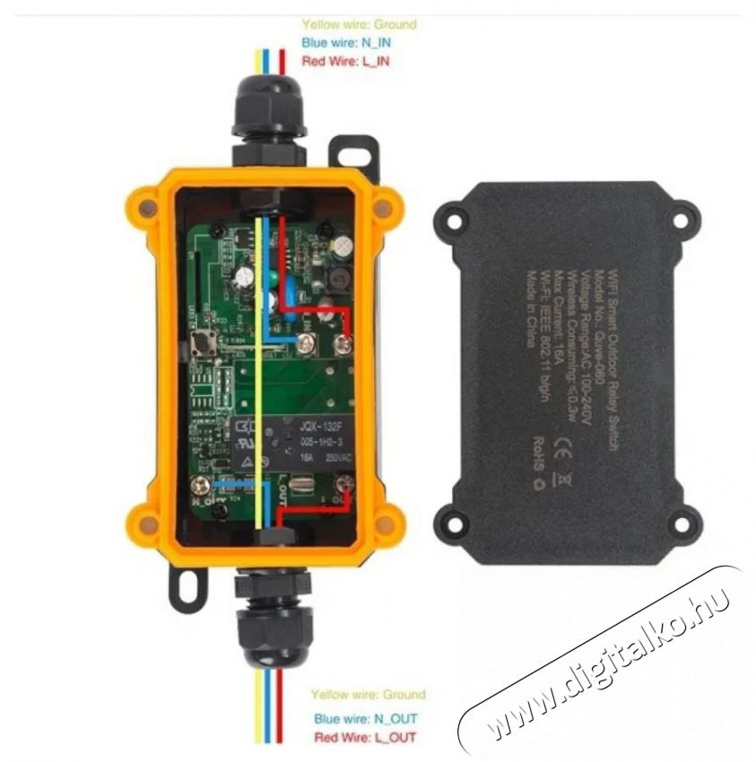 IMMAX NEO LITE Smart k&uuml;lt&eacute;ri kapcsol&oacute; 16 A, IP68, WiFi H&aacute;ztart&aacute;s / Otthon / K&uuml;lt&eacute;r - Okos otthon - Kieg&eacute;sz&iacute;tő - 522127