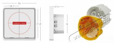 IMMAX NEO Smart 2 gombos kapcsoló WiFi, 230 V Háztartás / Otthon / Kültér - Okos otthon - Kiegészítő - 522135