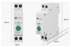 IMMAX NEO Smart egyfázisú elektronikus biztosíték, 1-63 A, fogyasztásmérés, WiFi Háztartás / Otthon / Kültér - Okos otthon - Kiegészítő - 522137