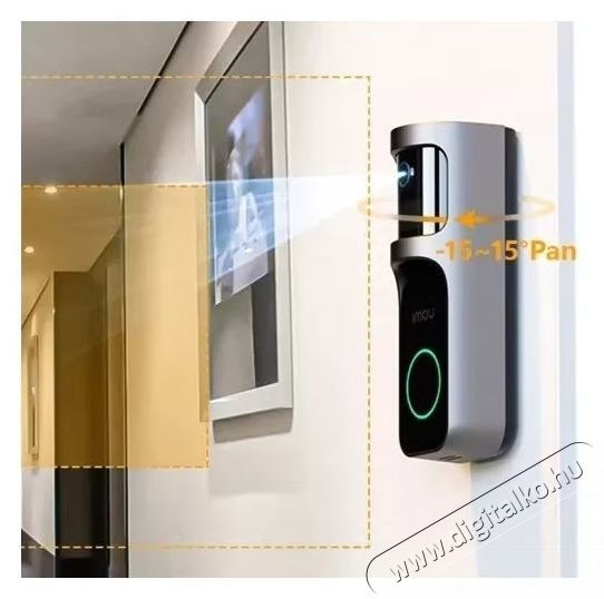 IMOU DB-2SP-3T0W/DS2S vezet&eacute;k n&eacute;lk&uuml;li video csengő, 3 MP, 2,3 mm, 5000 mAh akkumul&aacute;tor, PIR &eacute;rz&eacute;kelő, IR 5 m, mikrofon &eacute;s hangsz&oacute;r&oacute; F&eacute;nyk&eacute;pezőg&eacute;p / kamera - Megfigyelő / IP kamera - 531307