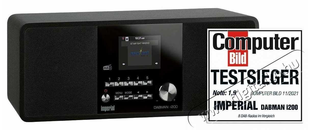 Imperial DABMAN i200 black Audio-Video / Hifi / Multim&eacute;dia - R&aacute;di&oacute; / &oacute;r&aacute;s r&aacute;di&oacute; - Hordozhat&oacute;, zseb-, t&aacute;ska r&aacute;di&oacute; - 524991