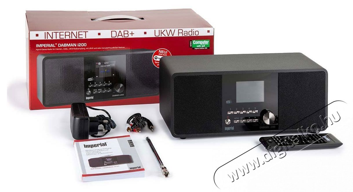 Imperial DABMAN i200 black Audio-Video / Hifi / Multim&eacute;dia - R&aacute;di&oacute; / &oacute;r&aacute;s r&aacute;di&oacute; - Hordozhat&oacute;, zseb-, t&aacute;ska r&aacute;di&oacute; - 524991