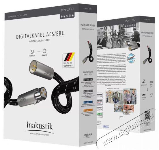 In-Akustik EXZELLENZ II DIGITAL XLR AES/EBU (0.75m) Audio-Video / Hifi / Multimédia - Hangfal - Hangfalszett - Hangszóró kábel / csatlakozó - 403097