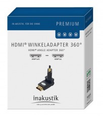Inakustik 0045217 Premium 2x 180fokba állítható HDMI adapter Audio-Video / Hifi / Multimédia - Hangfal - Hangfalszett - Hangszóró kábel / csatlakozó - 392817