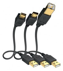Inakustik 01070033 Premium 3m High Speed USB A - USB A Micro kábel Tv kiegészítők - Kábel / csatlakozó - USB kábel - 404791