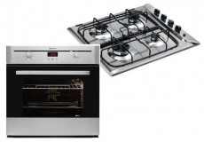 Indesit PIM 640 AS (IX) (EE) gázfőzőlap + FIM 532J K.A IX (PL) sütő Konyhai termékek - Sütő-főzőlap, tűzhely (beépíthető) - Sütő-főzőlap szett (beépíthető) - 306472