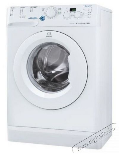 Indesit XWSE 61253 W EU.L mosógép Háztartás / Otthon / Kültér - Mosógép / szárítógép - Elöltöltős keskeny (45cm-ig) mosógép - 297022