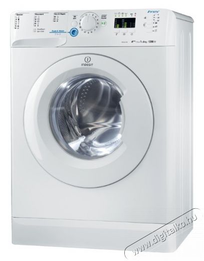 Indesit XWSA 61253 W EU.L mosógép Háztartás / Otthon / Kültér - Mosógép / szárítógép - Elöltöltős keskeny (45cm-ig) mosógép - 297021