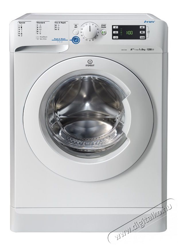 Indesit XWE-81283 XW/EU Mos&oacute;g&eacute;p H&aacute;ztart&aacute;s / Otthon / K&uuml;lt&eacute;r - Mos&oacute;g&eacute;p / sz&aacute;r&iacute;t&oacute;g&eacute;p - El&ouml;lt&ouml;ltős norm&aacute;l (60cm-ig) mos&oacute;g&eacute;p - 276515