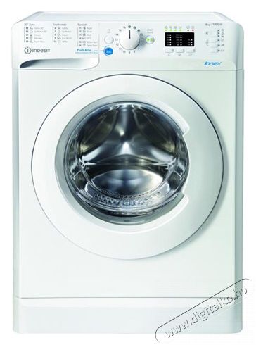 Indesit BWSA61251WEEN elöltöltős mosógép Háztartás / Otthon / Kültér - Mosógép / szárítógép - Elöltöltős normál (60cm-ig) mosógép - 365861