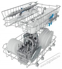 Indesit DF9E 1B10 mosogatógép Konyhai termékek - Mosogatógép - Keskeny (45cm-ig) szabadonálló mosogatógép - 495564
