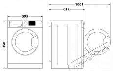 Indesit BWE 81295X WV EE Mosógép Háztartás / Otthon / Kültér - Mosógép / szárítógép - Elöltöltős normál (60cm-ig) mosógép - 499772