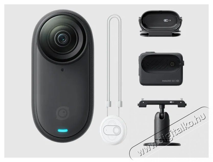 Insta360 GO 3S Standard Edition Midnight Black 64GB F&eacute;nyk&eacute;pezőg&eacute;p / kamera - Sport kamera - 4K felbont&aacute;s&uacute; - 519961