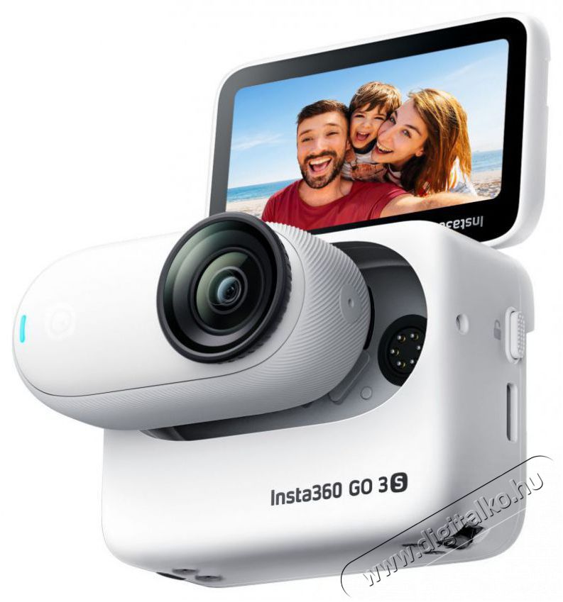 Insta360 GO 3S Standard Edition Arctic White 64GB F&eacute;nyk&eacute;pezőg&eacute;p / kamera - Sport kamera - 4K felbont&aacute;s&uacute; - 519907