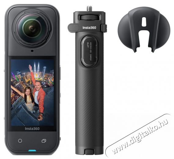Insta360 X5 Foldable Selfie Stick Bundle F&eacute;nyk&eacute;pezőg&eacute;p / kamera - Sport kamera - 4K felbont&aacute;s&uacute; - 519911