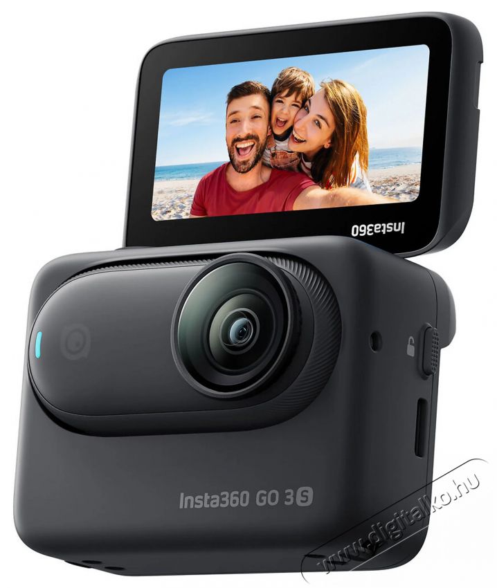Insta360 GO 3S 64GB fekete sportkamera F&eacute;nyk&eacute;pezőg&eacute;p / kamera - Sport kamera - 4K felbont&aacute;s&uacute; - 514324