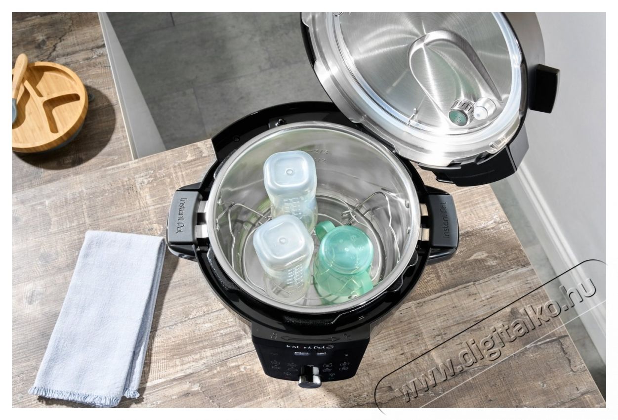 Instant Pot Plus WiFi Konyhai term&eacute;kek - Konyhai kisg&eacute;p (s&uuml;t&eacute;s / főz&eacute;s / hűt&eacute;s / &eacute;telk&eacute;sz&iacute;t&eacute;s) - L&eacute;gkever&eacute;ses főzőg&eacute;p / elektromos kukta / multifunkci&oacute;s s&uuml;tő - 535339