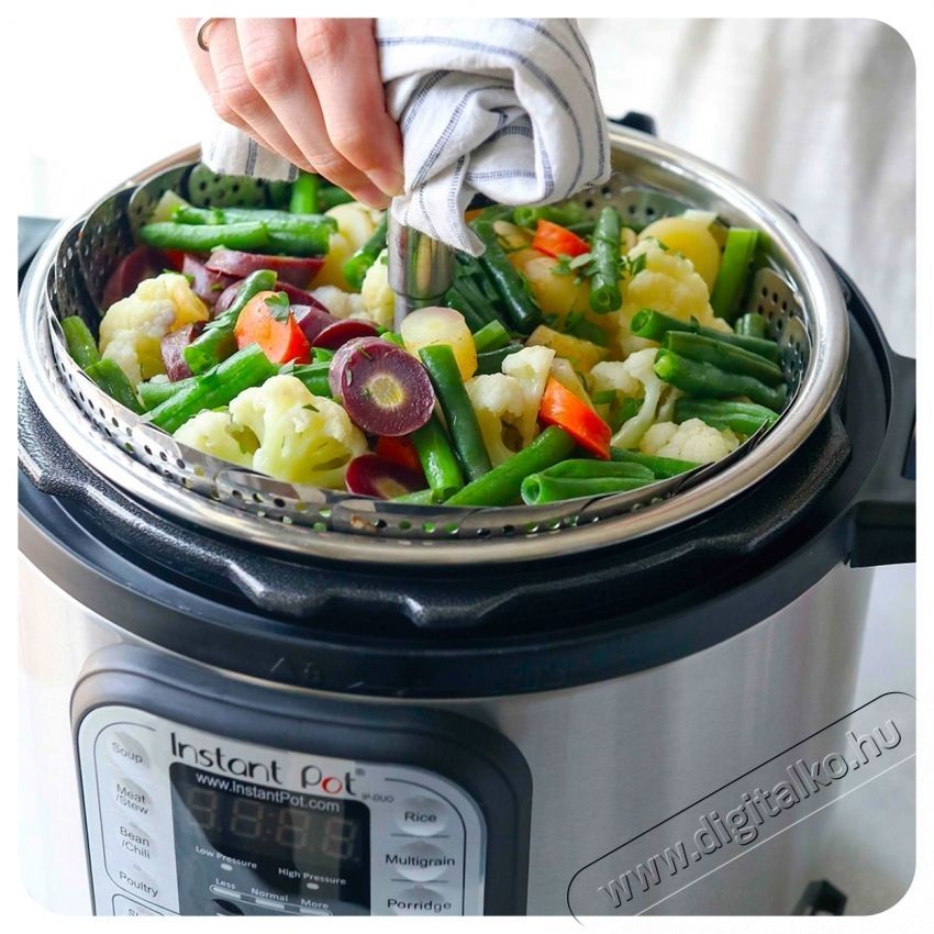 Instant Pot Duo 6Qt 112-0182-01-EU Multifunkci&oacute;s főző Konyhai term&eacute;kek - Konyhai kisg&eacute;p (s&uuml;t&eacute;s / főz&eacute;s / hűt&eacute;s / &eacute;telk&eacute;sz&iacute;t&eacute;s) - L&eacute;gkever&eacute;ses főzőg&eacute;p / elektromos kukta / multifunkci&oacute;s s&uuml;tő - 537651