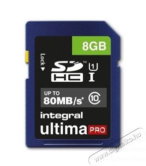 Integral SDHC 8GB Ultima Pro (80MB/s) Class 10 Memória kártya / Pendrive - SD / SDHC / SDXC kártya - 310335