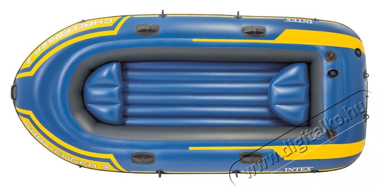 Intex Challenger 3 felf&uacute;jhat&oacute; cs&oacute;nak evezőkkel, pumpa, 2.95m x 1.37m Egy&eacute;b - Nem forgalmazzuk ! - 533546