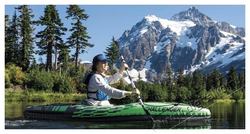 Intex Challenger K1 felf&uacute;jhat&oacute; kajak evezővel, pumpa, 2.74m x 76cm H&aacute;ztart&aacute;s / Otthon / K&uuml;lt&eacute;r - J&aacute;t&eacute;k / Sport - V&iacute;zi j&aacute;t&eacute;k - 534322