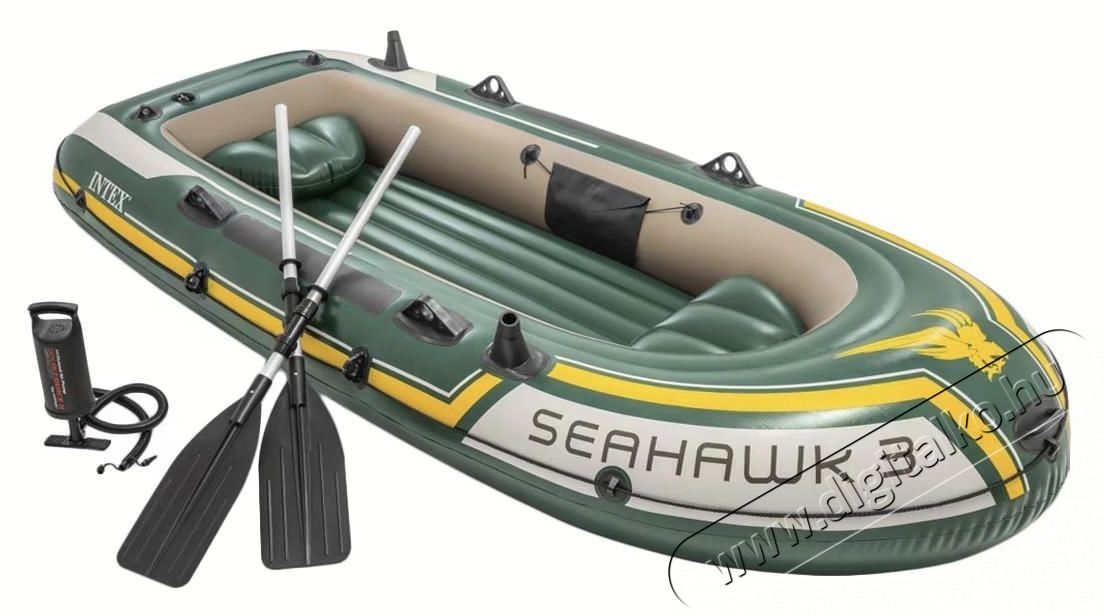 Intex Seahawk 3 Felf&uacute;jhat&oacute; cs&oacute;nak evezőkkel, Pumpa, 2.95m x 1.37m, Z&ouml;ld H&aacute;ztart&aacute;s / Otthon / K&uuml;lt&eacute;r - J&aacute;t&eacute;k / Sport - V&iacute;zi j&aacute;t&eacute;k - 534321