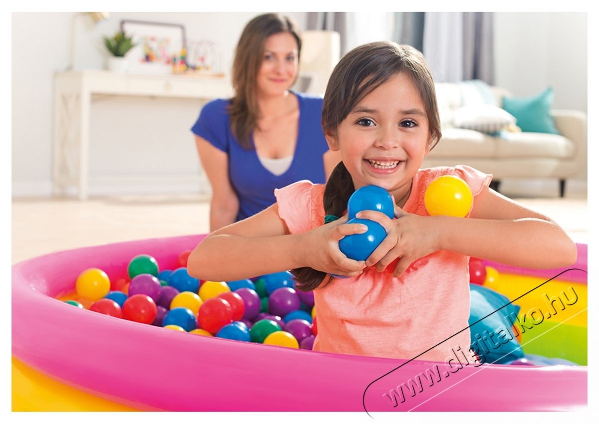 Intex Fun Ballz labd&aacute;k, 100 darab, 6,5cm H&aacute;ztart&aacute;s / Otthon / K&uuml;lt&eacute;r - J&aacute;t&eacute;k / Sport - Baba j&aacute;t&eacute;k - 535348