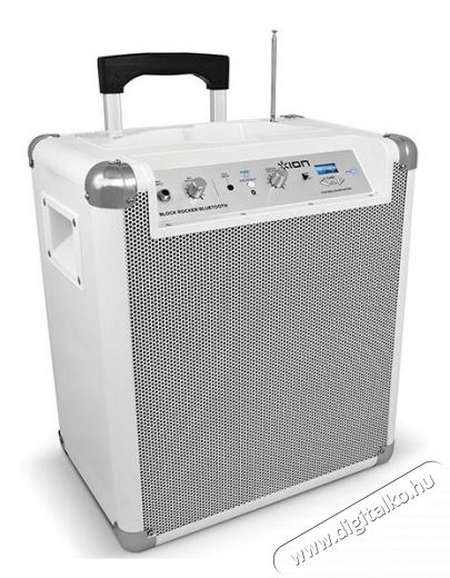 ION Block Rocker Bluetooth hordozhat&oacute; hangsug&aacute;rz&oacute; &eacute;s erős&iacute;tő - feh&eacute;r Audio-Video / Hifi / Multim&eacute;dia - Hangfal - Hangfalszett - H&aacute;l&oacute;zatr&oacute;l műk&ouml;dő vezet&eacute;k n&eacute;lk&uuml;li hangsug&aacute;rz&oacute; - 292678