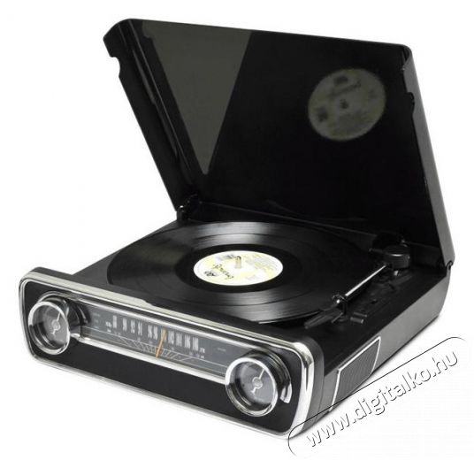 ION Mustang LP lemezjátszó - fekete Audio-Video / Hifi / Multimédia - Bakelit lemezjátszó - Bakelit lemezjátszó - 308295