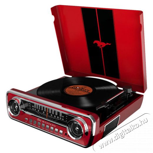 ION Mustang LP lemezjátszó - piros Audio-Video / Hifi / Multimédia - Bakelit lemezjátszó - Bakelit lemezjátszó - 308294