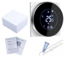 iQtech SmartLife GALW-B, WiFi potenciális kapcsolású termosztát kazánhoz, fekete Háztartás / Otthon / Kültér - Okos otthon - Kiegészítő - 508175