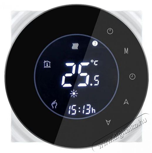 iQtech SmartLife GALW-B, WiFi potenciális kapcsolású termosztát kazánhoz, fekete Háztartás / Otthon / Kültér - Okos otthon - Kiegészítő - 508175