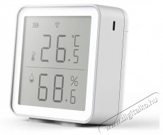 iQtech SmartLife TH01 Wi-Fi hőmérséklet- és páratartalom-érzékelő kijelzővel Háztartás / Otthon / Kültér - Lakásfelszerelés - Hőmérő / barométer - 519527