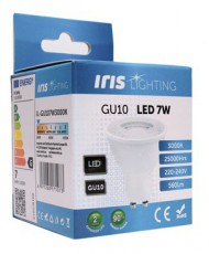 Iris Lighting GU107W3000K 7W 560lm 3000K GU10 LED fényforrás Háztartás / Otthon / Kültér - Világítás / elektromosság - GU10 foglalatú izzó - 386632