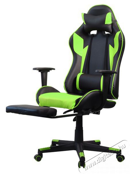 Iris GCH204BE_FT fekete / z&ouml;ld gamer sz&eacute;k Iroda &eacute;s sz&aacute;m&iacute;t&aacute;stechnika - Egy&eacute;b sz&aacute;m&iacute;t&aacute;stechnikai term&eacute;k - 387508