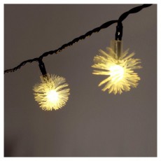 Iris Zúzmara alakú 3cm/9m/IPX3 szabványos/meleg fehér/50db LED-es/napelemes fénydekoráció Háztartás / Otthon / Kültér - Világítás / elektromosság - Led szalag / fényfüzér - 388094