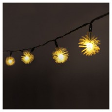 Iris Zúzmara alakú 3cm/9m/IPX3 szabványos/meleg fehér/50db LED-es/napelemes fénydekoráció Háztartás / Otthon / Kültér - Világítás / elektromosság - Led szalag / fényfüzér - 388094