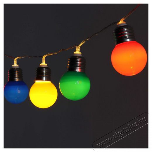 Iris E27 izzó alakú 8 programos/3,5m/piros, zöld, kék, sárga/30db LED-es/USB-s fénydekoráció Egyéb - Nem forgalmazzuk ! - 388142