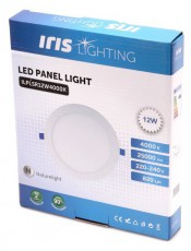 Iris Lighting PLSR-12W 12W/820lm/4000K álmennyezeti kör alakú LED panel Háztartás / Otthon / Kültér - Világítás / elektromosság - Fali / mennyezeti lámpa - 388189