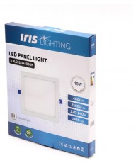 Iris Lighting PLSS-18W 18W/1440lm/4000K álmennyezeti négyzet alakú led panel Háztartás / Otthon / Kültér - Világítás / elektromosság - Fali / mennyezeti lámpa - 388193