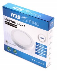 Iris Lighting PLSUR-12W 12W/820lm/4000K mennyezeti kör alakú LED panel Háztartás / Otthon / Kültér - Világítás / elektromosság - Fali / mennyezeti lámpa - 388195