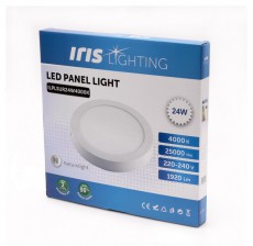 Iris Lighting PLSUR-24W 24W/1920lm/4000K mennyezeti kör alakú LED panel Háztartás / Otthon / Kültér - Világítás / elektromosság - Fali / mennyezeti lámpa - 388187