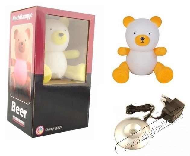 Iris Műanyag mack&oacute; LED-es &eacute;jjeli f&eacute;ny H&aacute;ztart&aacute;s / Otthon / K&uuml;lt&eacute;r - Vil&aacute;g&iacute;t&aacute;s / elektromoss&aacute;g - &Eacute;jszakai ir&aacute;nyf&eacute;ny - 388515