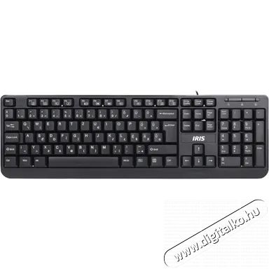 Iris B-13 USB fekete billentyűzet Iroda és számítástechnika - Billentyűzet / billentyűzet szett - Vezetékes - 384918