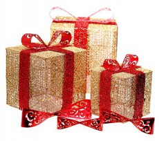 Iris Doboz alakú /1db 20cm, 1db 25cm, 1db 30cm/ arany-piros fémdoboz műanyag masnival dekor szett Egyéb - Nem forgalmazzuk ! - 394629