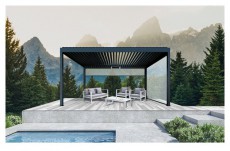 Iris PS-103WH fehér pergola oldalfal 3 m Háztartás / Otthon / Kültér - Kültér / kerti termék / grill - Kerti bútor - 397808