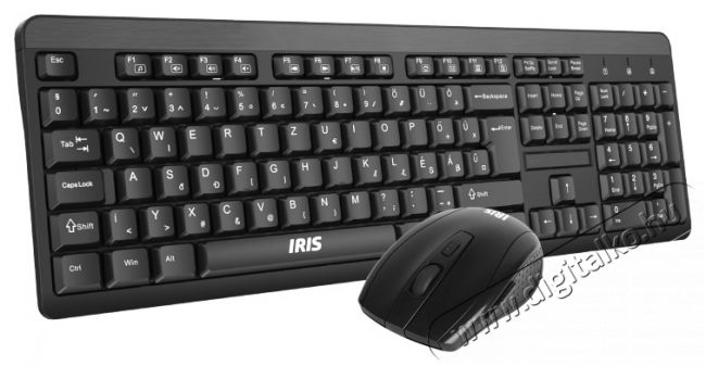 Iris C-25 vezeték nélküli fekete billentyűzet + egér Iroda és számítástechnika - Billentyűzet / billentyűzet szett - Vezeték nélküli - 384909