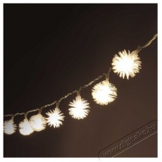 Iris Zúzmara alakú 3cm/1,5m/meleg fehér/10db LED-es/2xAA elemes fénydekoráció Háztartás / Otthon / Kültér - Világítás / elektromosság - Led szalag / fényfüzér - 388649