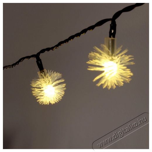 Iris Z&uacute;zmara alak&uacute; 3cm/12m/IPX3 szabv&aacute;nyos/meleg feh&eacute;r/100db LED-es/napelemes f&eacute;nydekor&aacute;ci&oacute; H&aacute;ztart&aacute;s / Otthon / K&uuml;lt&eacute;r - Vil&aacute;g&iacute;t&aacute;s / elektromoss&aacute;g - Led szalag / f&eacute;nyf&uuml;z&eacute;r - 388933